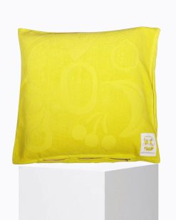 Beach Club | Craie Studio Housse De Coussin Coquillage Fruit Lemon Jaune