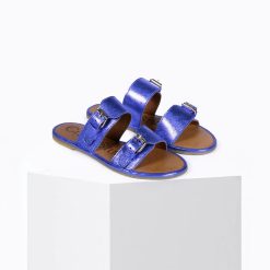 Sandales Femmes | Craie Studio Sandales Byron Splash Bleu