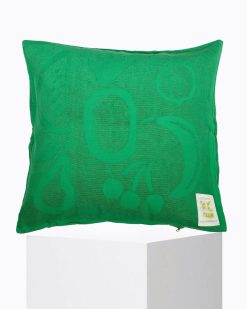 Beach Club | Craie Studio Housse De Coussin Coquillage Fruit Mint Vert