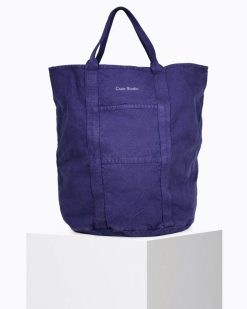 Grands Cabas | Craie Studio Grand Cabas Coton Navy Bleu