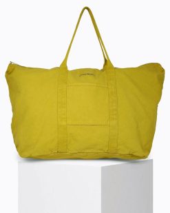 Grands Cabas | Craie Studio Sac 48H Coton Moutarde Jaune