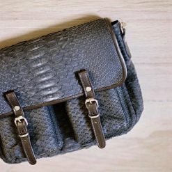 Sacs Bandoulieres | Craie Studio Besace Mini Maths Python Fume Gris